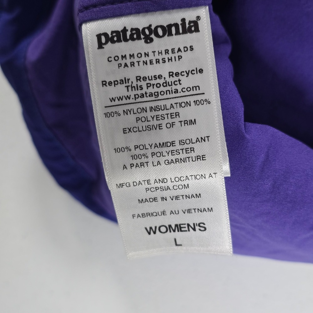 Patagonia Nano-Air Hoody Womens Large Cobalt Blue Full Zip Jacket 84265 FA14 - Picture 7 of 9